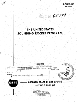 Typical Sounding Rocket Payload