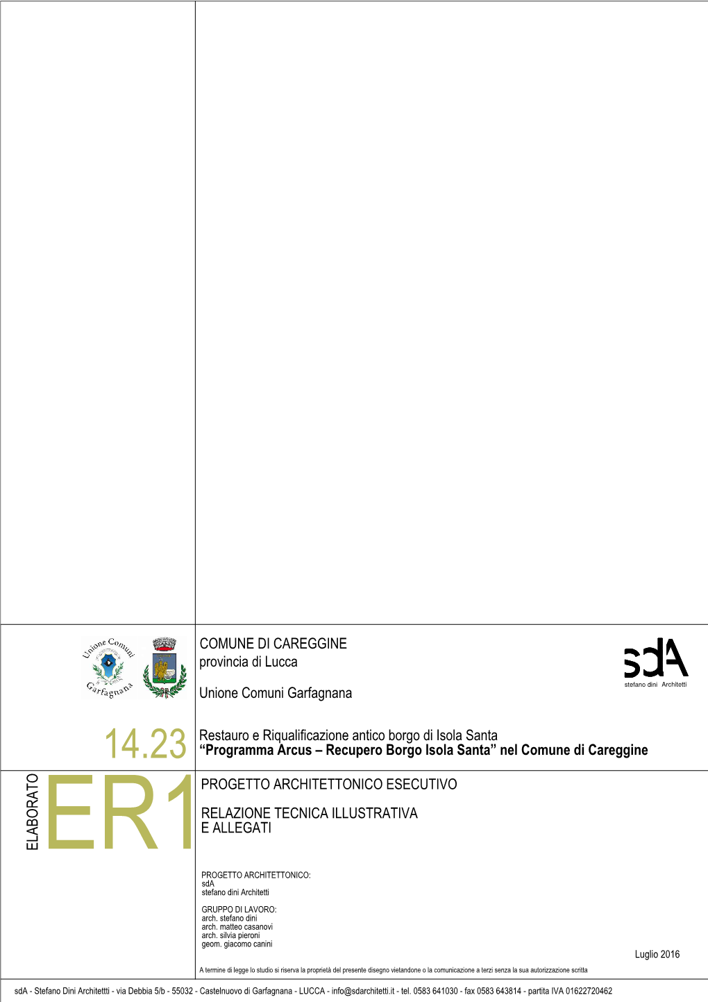 Inquadramento Topografico