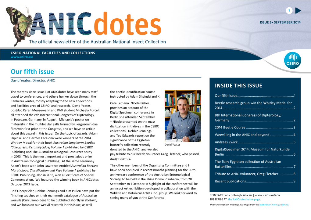 Anicdotes • ISSUE 5 September 2014