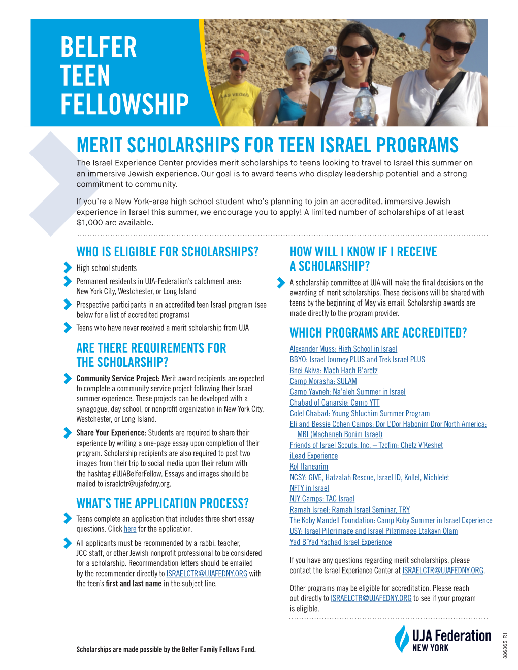 Belfer Teen Fellowship