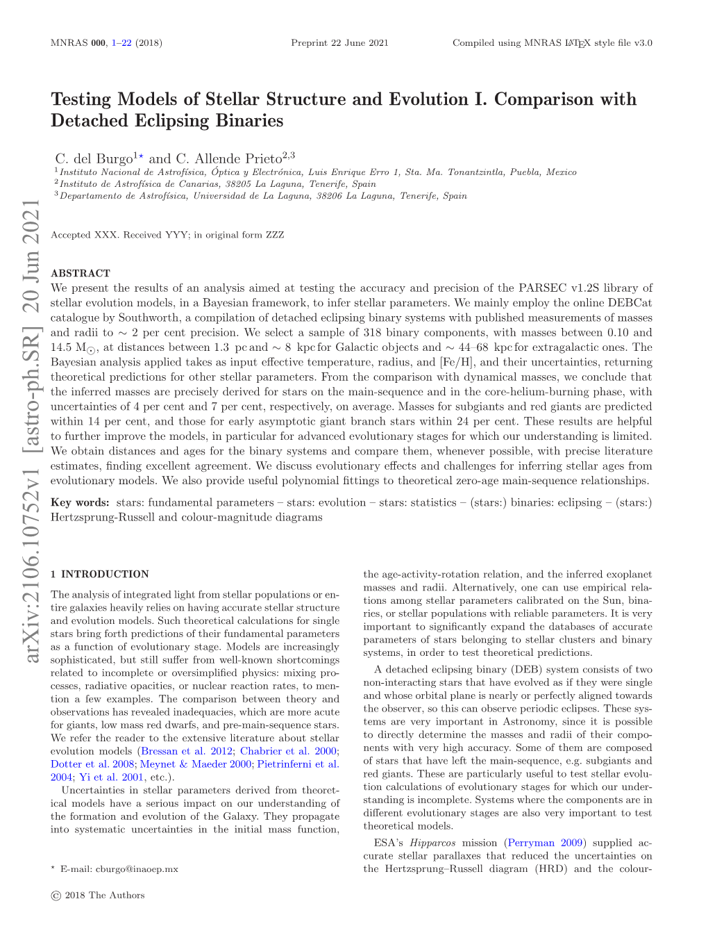 Testing Models of Stellar Structure and Evolution I. Comparison with Detached Eclipsing Binaries