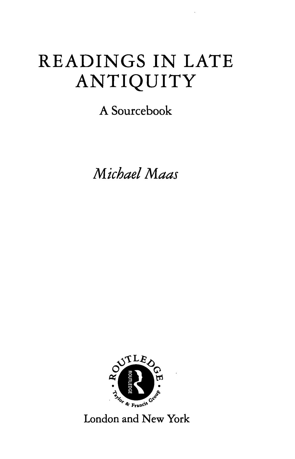 Readings in Late Antiquity