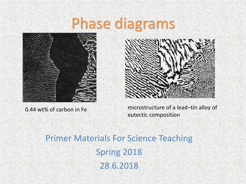 Phase Diagrams