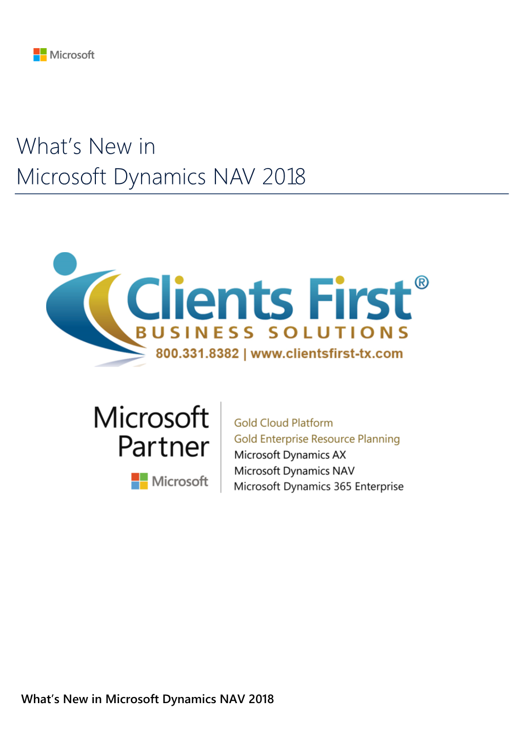 What's New in Microsoft Dynamics NAV 2018