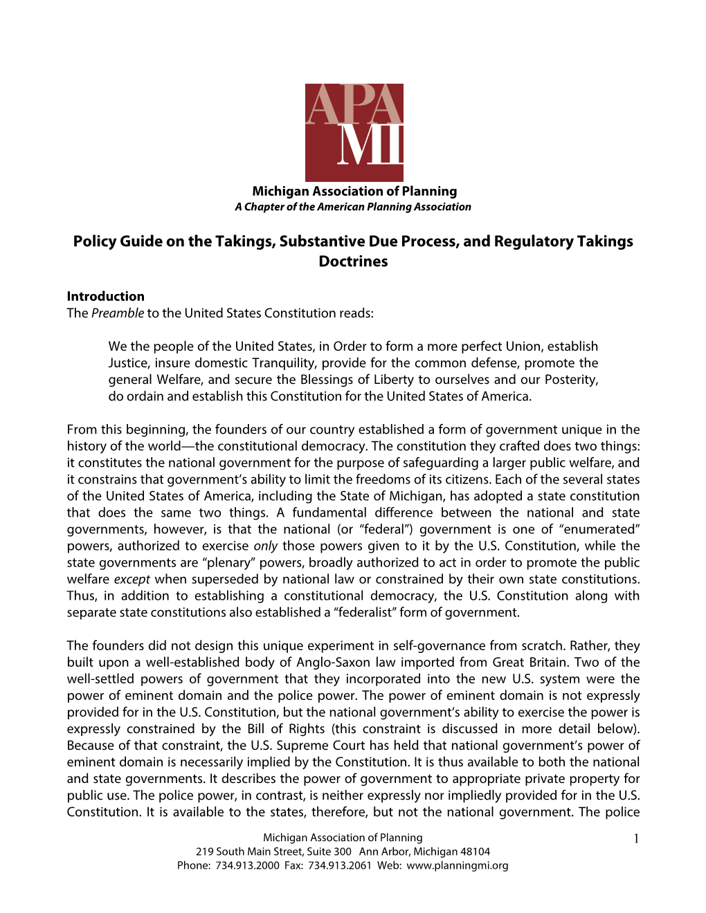 Takings, Substantive Due Process, and Regulatory Takings Doctrines