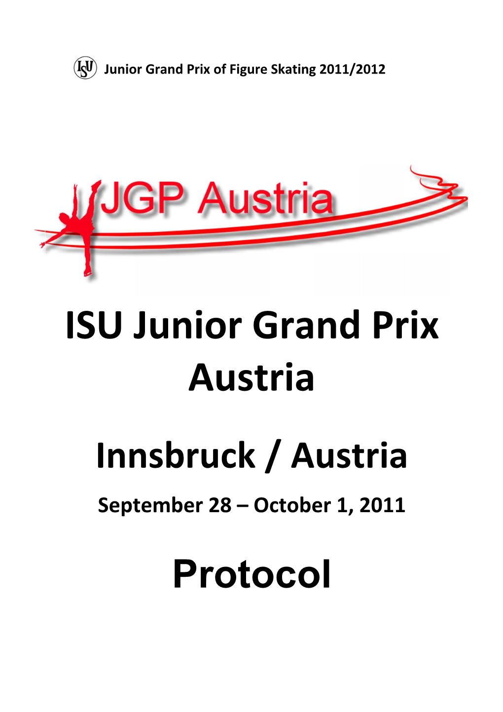 ISU Junior Grand Prix 2011 Latvia, Riga