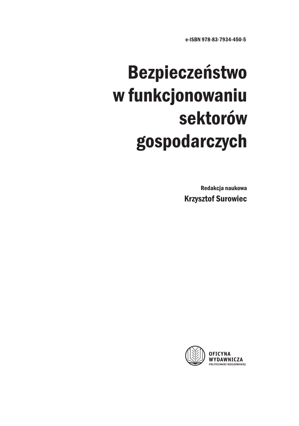 Bezpieczeństwo W Funkcjonowaniu Sektorów Gospodarczych