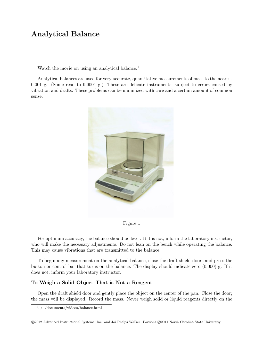 Analytical Balance