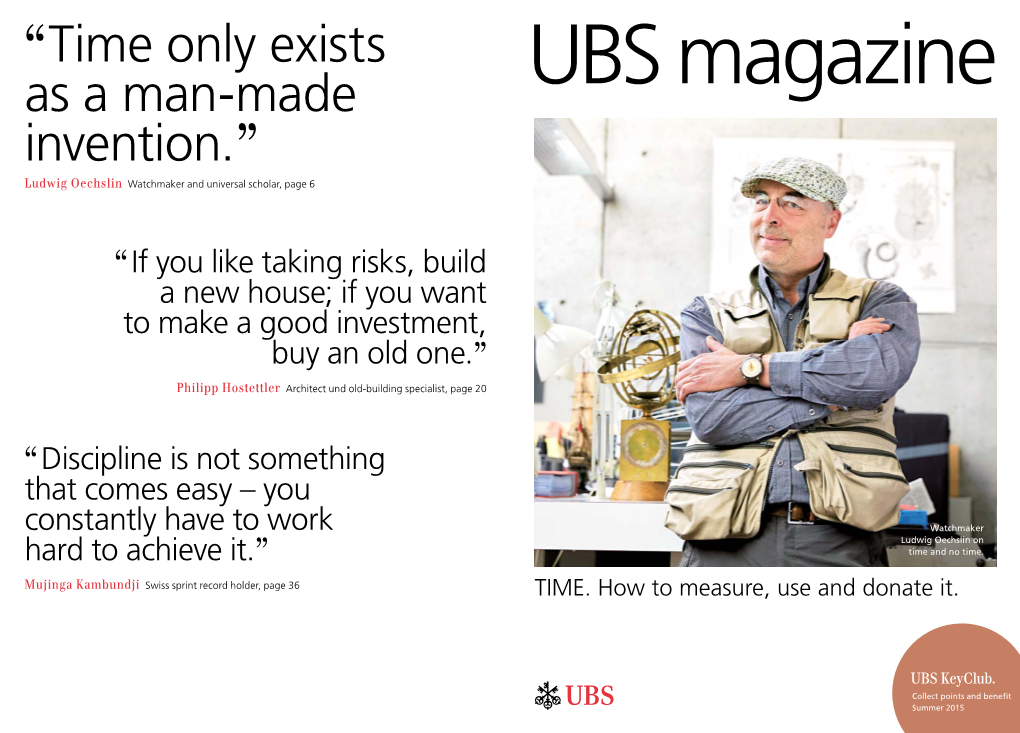 UBS Magazine Invention