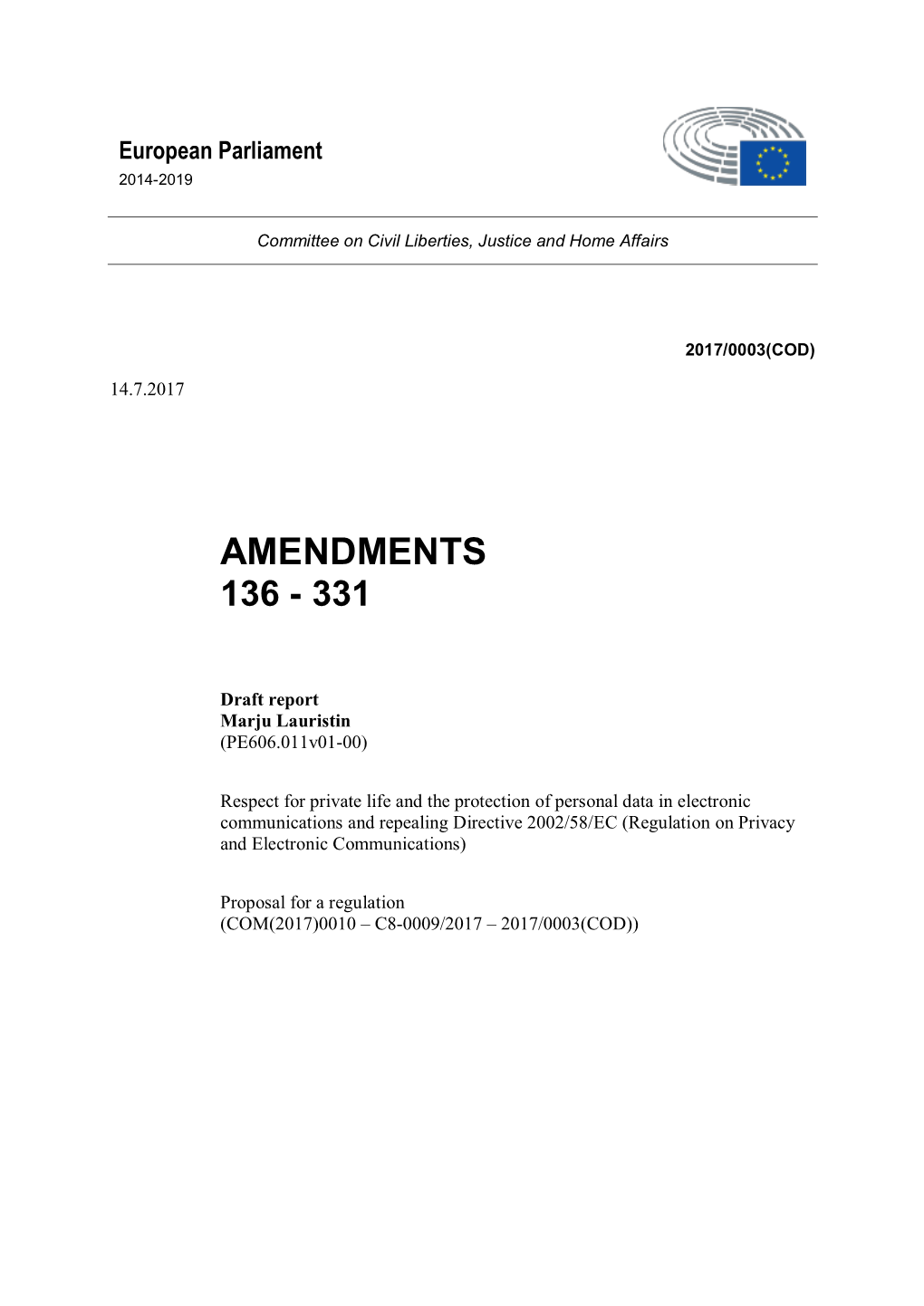 Amendments 136 - 331