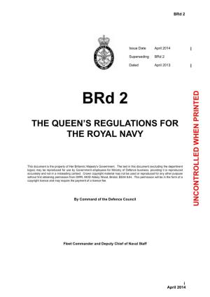 The Queen's Regulations for the Royal Navy