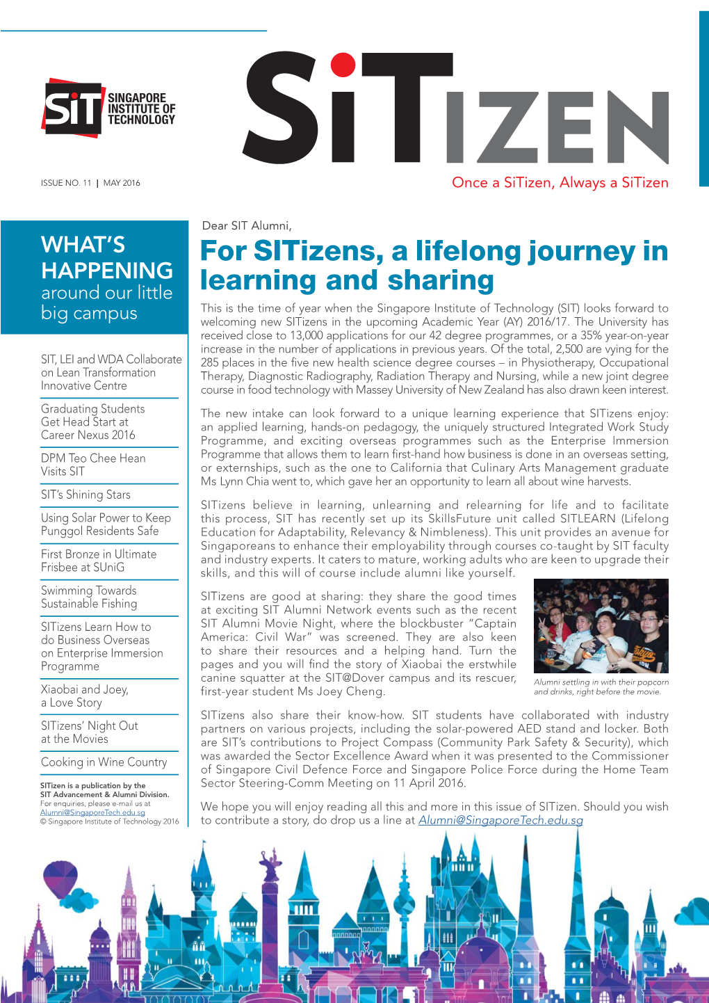 For Sitizens, a Lifelong Journey in Learning and Sharing