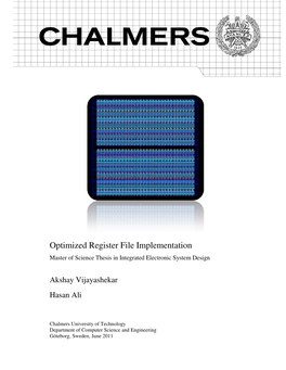 Ized Register File Implementation