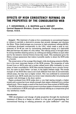 Consolidation of the Paper Web, Trans