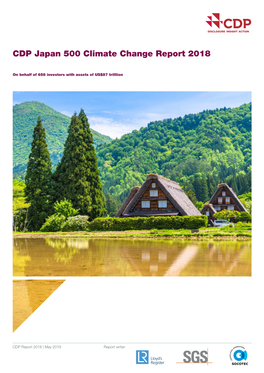 CDP Japan 500 Climate Change Report 2018
