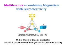 Multiferroics – Combining Magnetism with Ferroelectricity