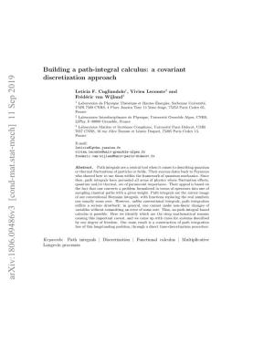 Building a Path-Integral Calculus: a Covariant Discretization Approach