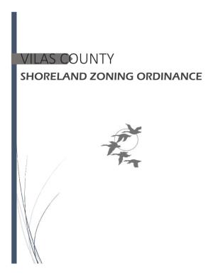 Vilas County Shoreland Zoning Ordinance