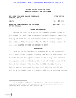 Case 2:07-Cv-03053-JTM-ALC Document 69 Filed 08/11/09 Page 1 of 23