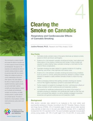 Respiratory and Cardiovascular Effects of Cannabis Smoking