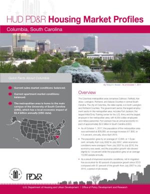 HUD PD&R Housing Market Profiles: Columbia, South Carolina