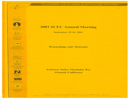 2001 SCEC Annual Meeting IN’1TU1FOF Techngtoc,Y Il September 23-26, 2001 UM’Lrsityof ( Kn