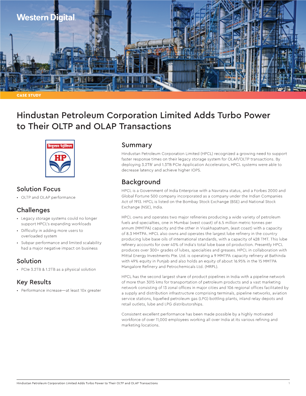 Case Study: Hindustan Petroleum Corporation Limited Adds Turbo