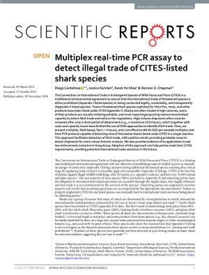 Multiplex Real-Time PCR Assay to Detect Illegal Trade of CITES-Listed