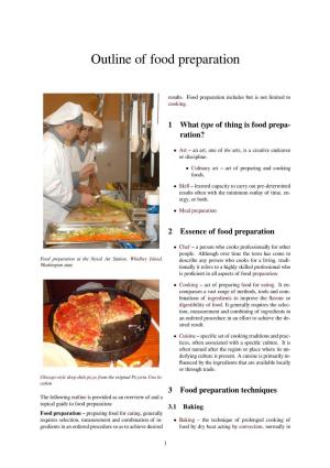 Outline of Food Preparation