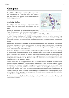 Grid Plan 1 Grid Plan