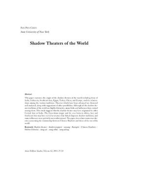 Shadow Theaters of the World