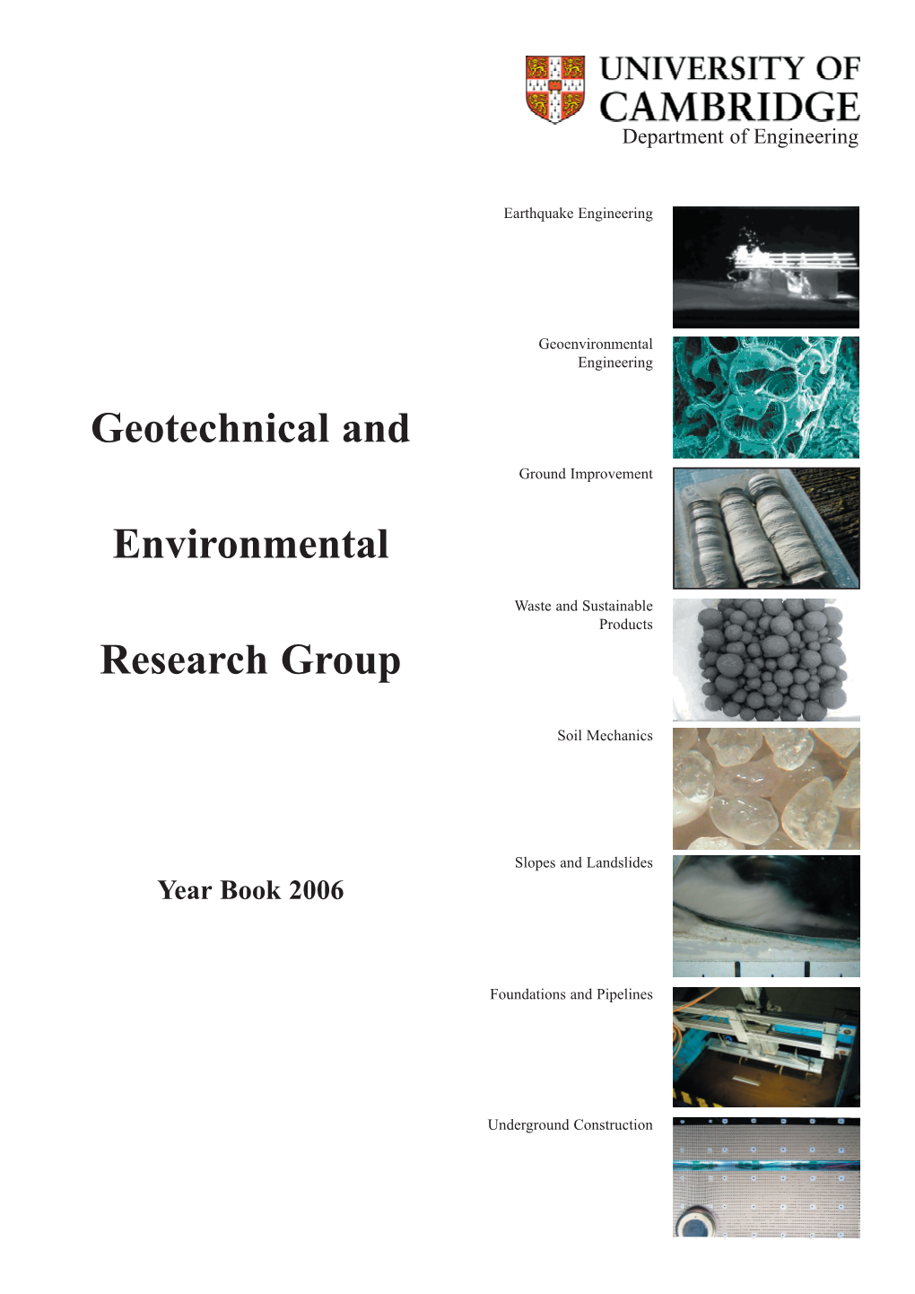 Geotechnical and Environmental Research Group Forms Part