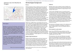 Character Area 2 & 3: Bootham & Marygate Archaeological Background