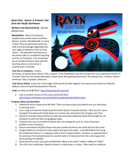 Raven a Trickster Tale from The-Pacific