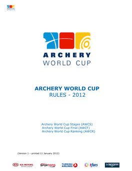 Archery World Cup Rules