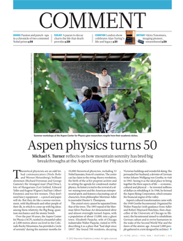 Aspen Physics Turns 50 Michael S