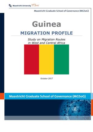 Guinea MIGRATION PROFILE Study on Migration Routes in West and Central Africa