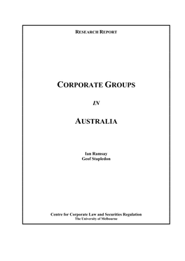 Corporate Groups Australia