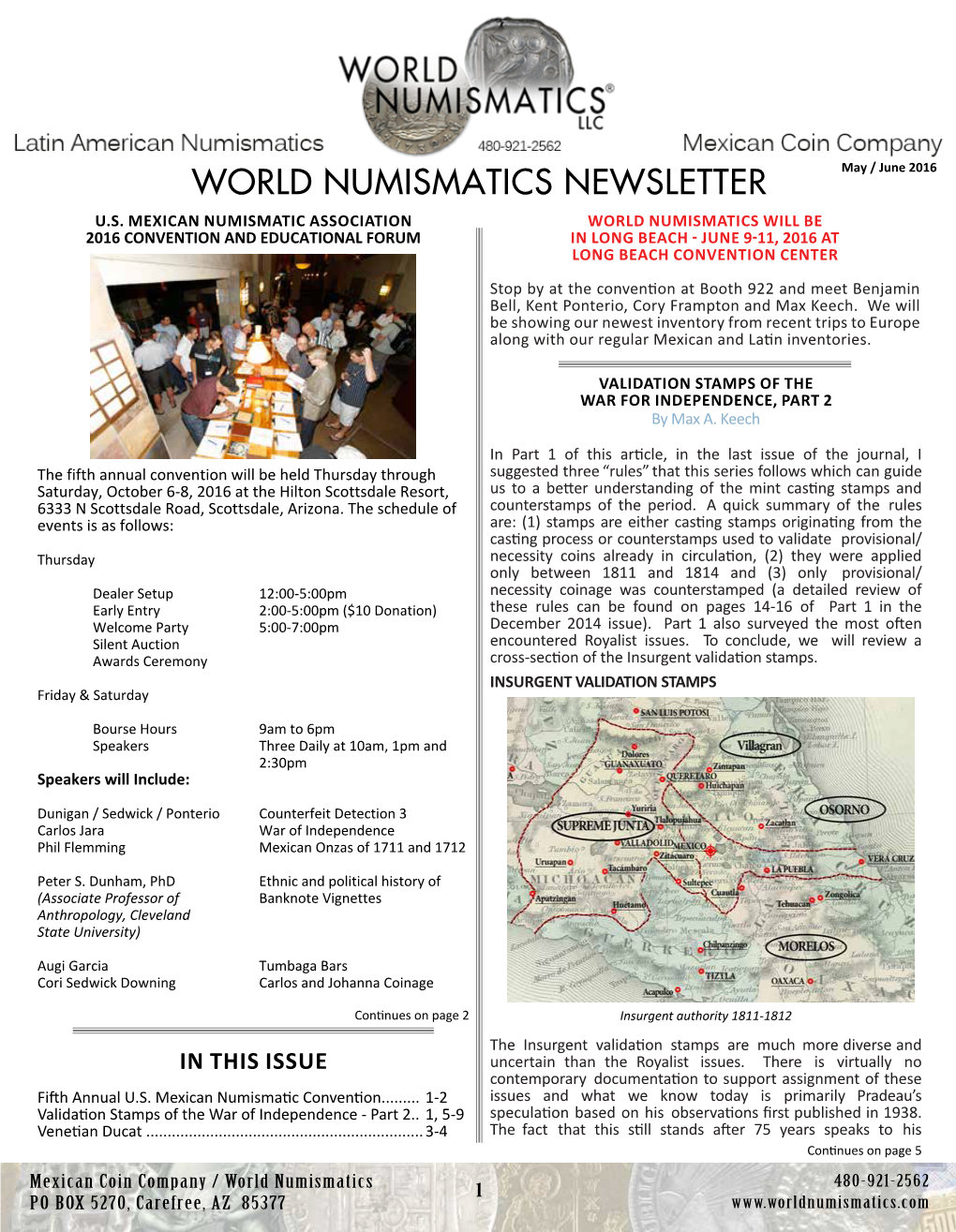 World Numismatics Newsletter U.S