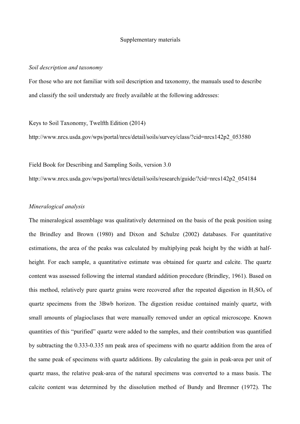 Soil Description and Taxonomy