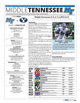 2014 MT Game Notes.Indd
