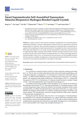 Stimulus-Responsive Hydrogen-Bonded Liquid Crystals