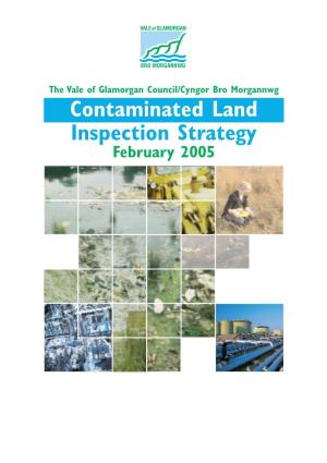 Contaminated Land Inspection Strategy Vale of Glamorgan