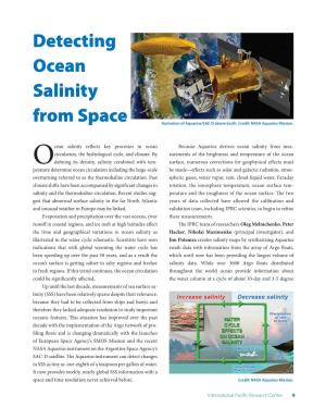 Detecting Ocean Salinity from Space