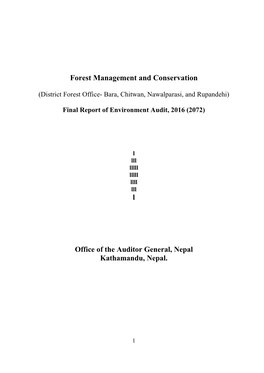 Forest Management Audit 2016