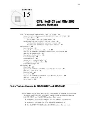 OS/2: Netbios and Mnetbios Access Methods
