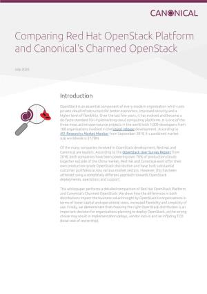 Comparing Red Hat Openstack Platform and Canonical's Charmed