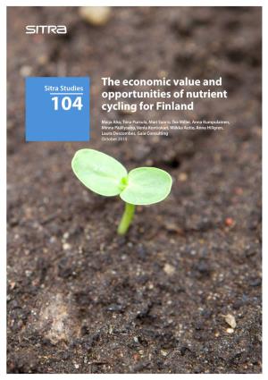 The Economic Value and Opportunities of Nutrient Cycling for Finland