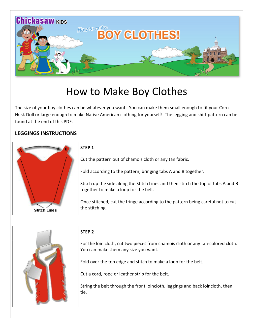 How to Make Boy Clothes