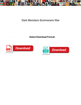 Dark Monsters Summoners War